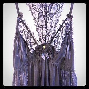 NWOT Noir Lace Lingerie Slip ( S )